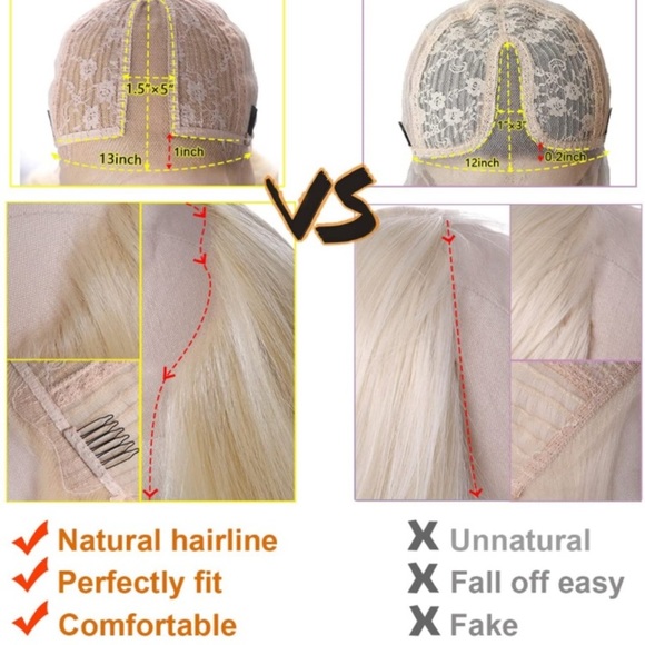 Grayish Long Straight Lace Front Wig - Picture 4 of 5